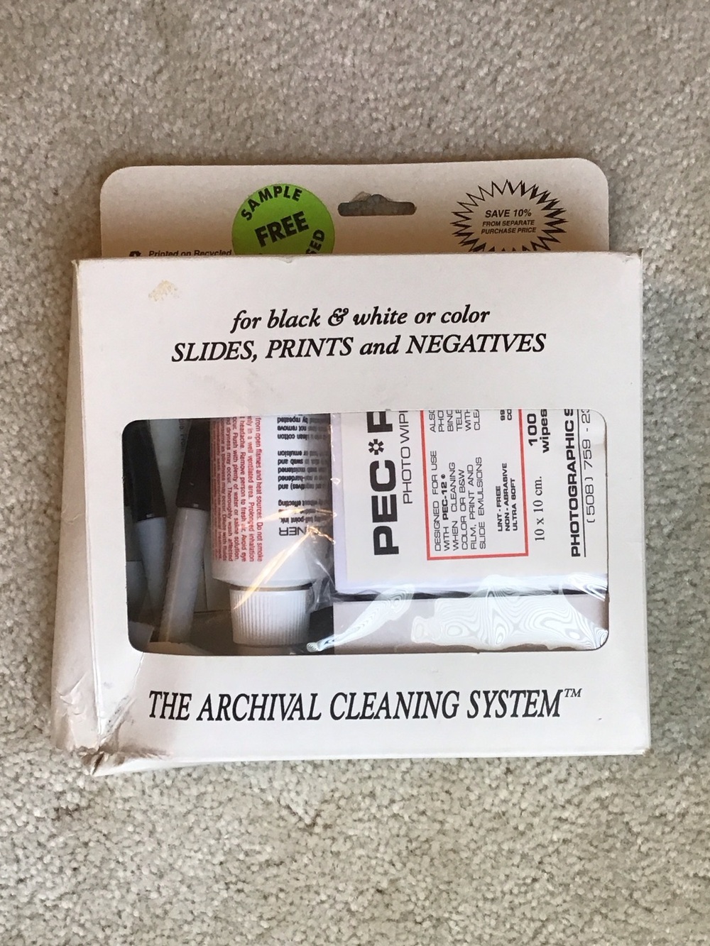 Vintage The Archival Cleaning System,  Photographic Solutions, Inc.